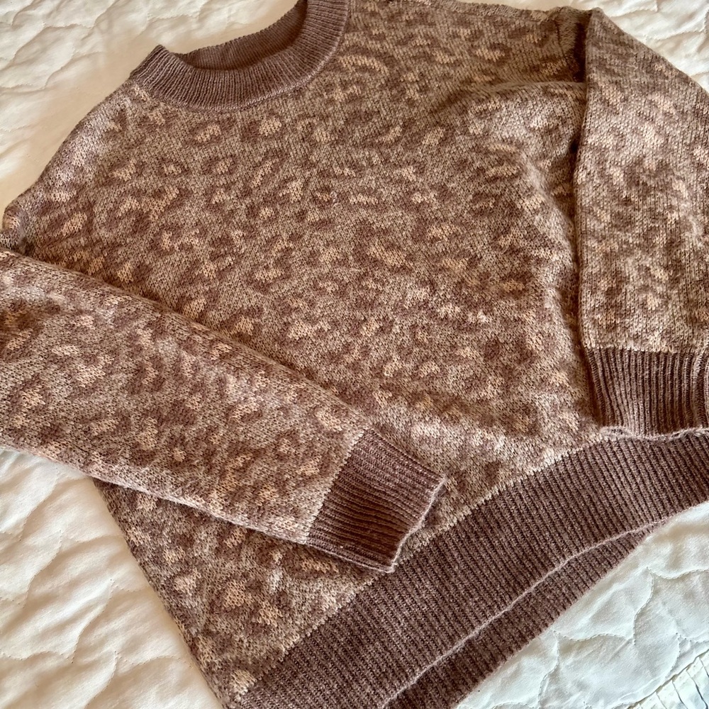 Aerie Leopard Sweater
